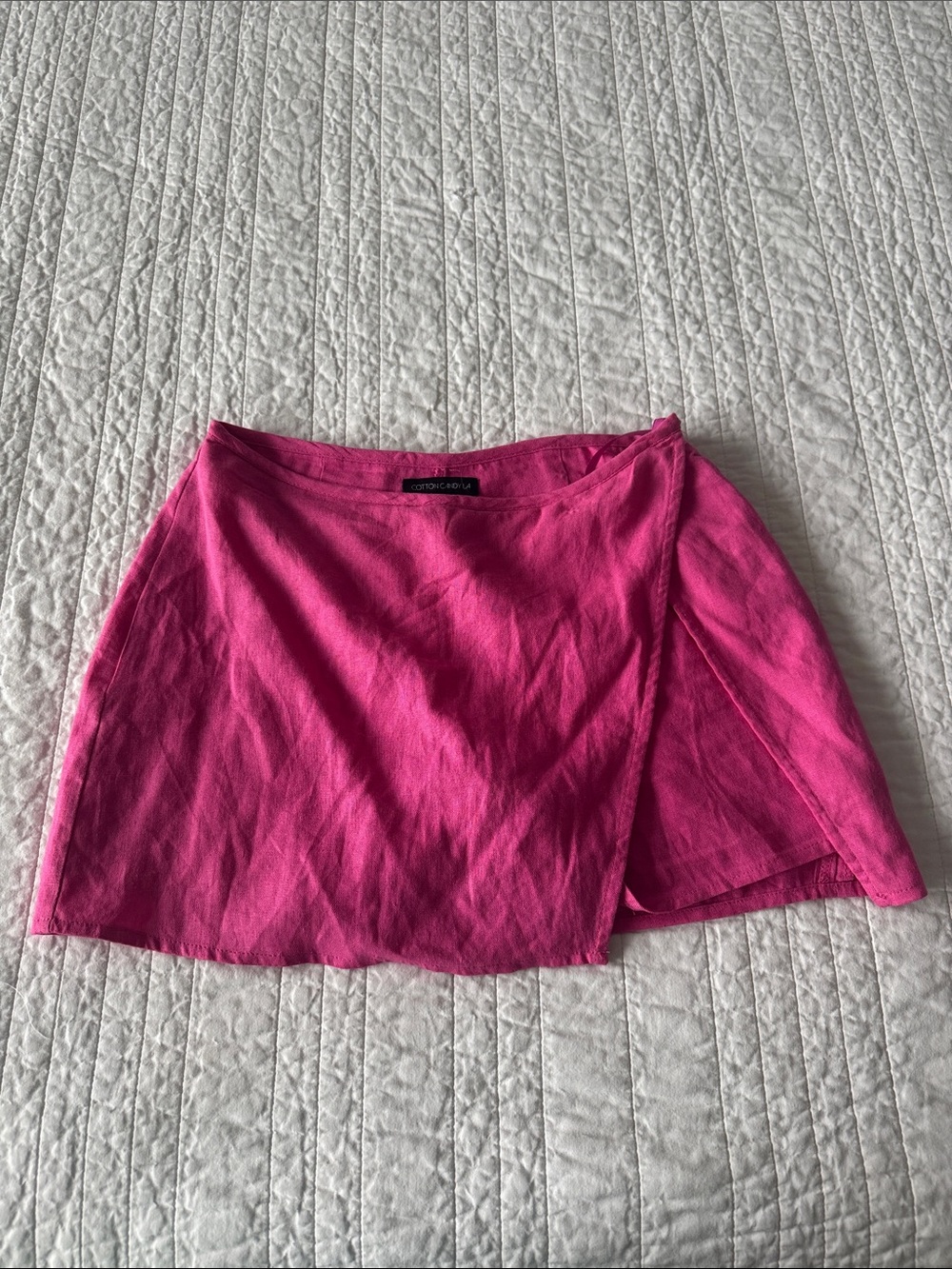 Bright Pink Women's Wrap Skort